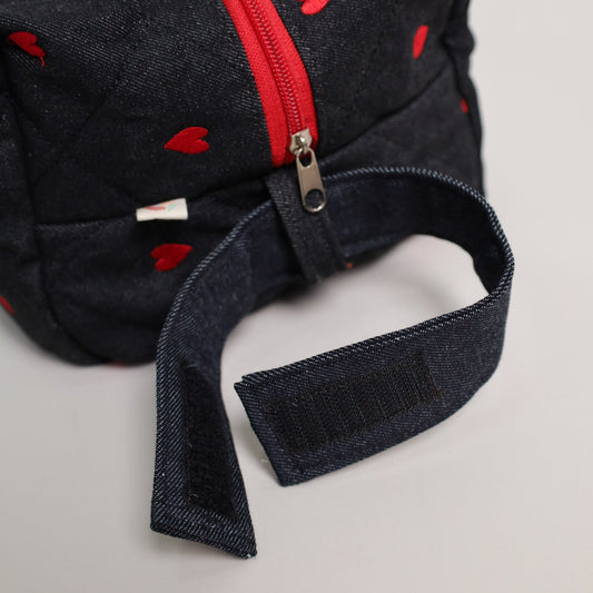 Denim Kalp Clutch Çanta
