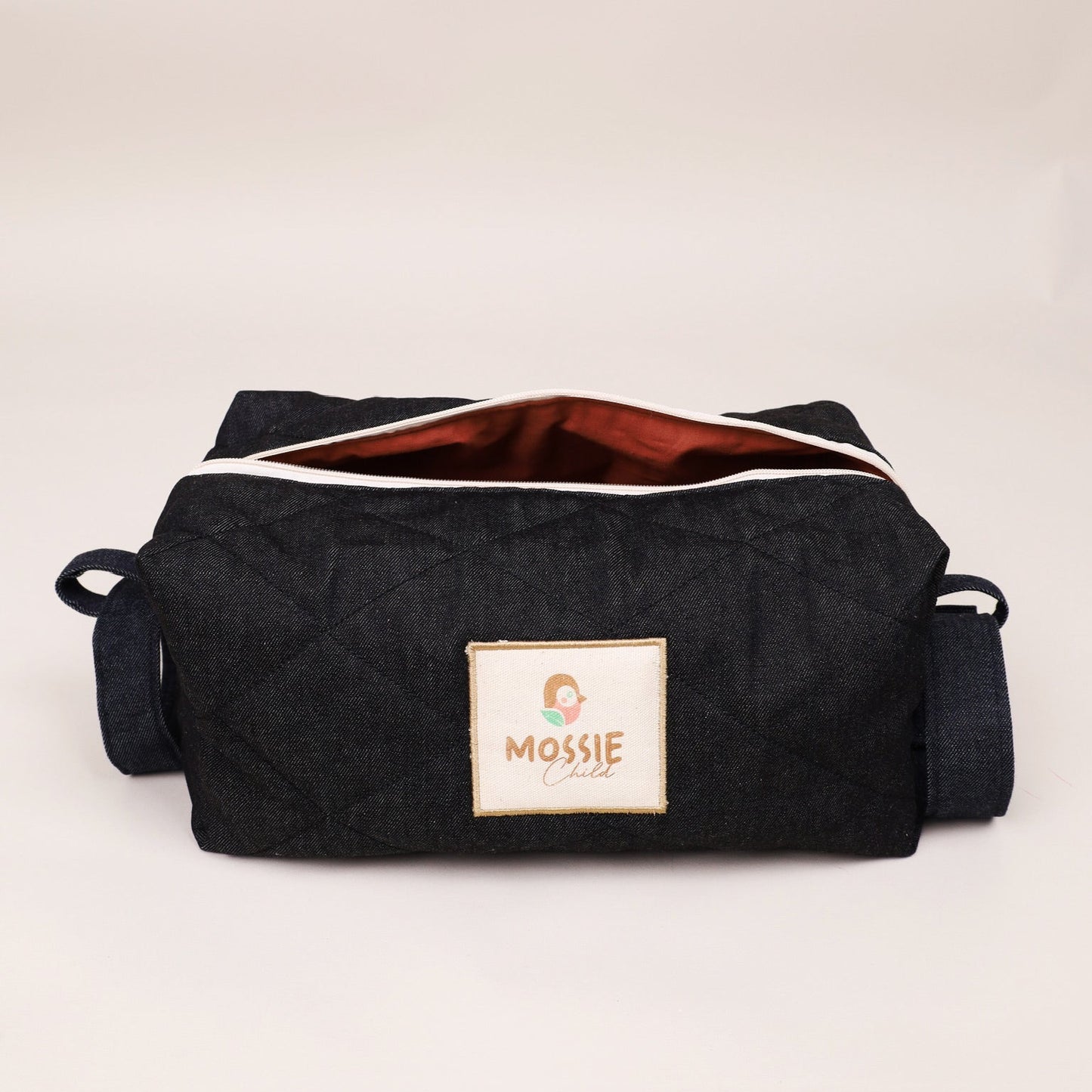 Denim Logo Clutch Çanta