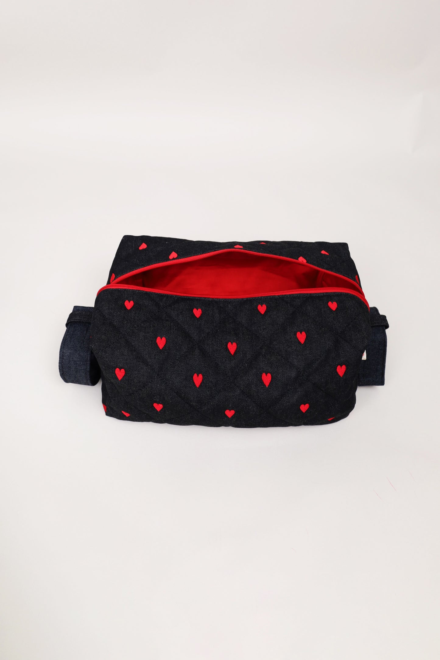 Denim Kalp Clutch Çanta