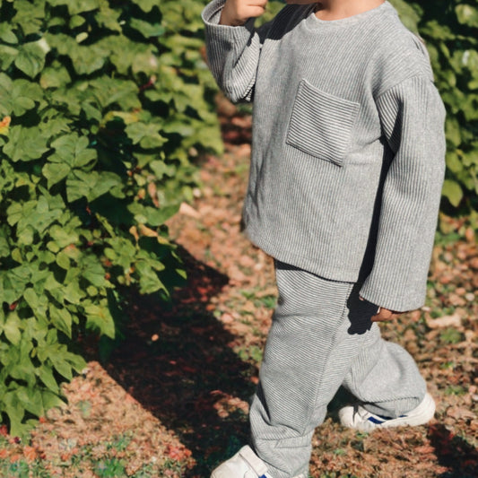 Pebble Ottoman Fabric Sweatshirt