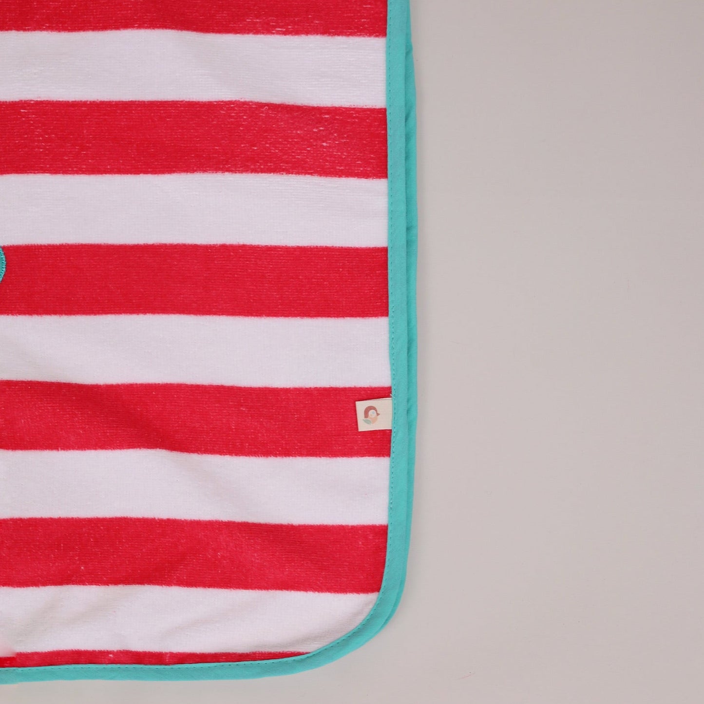 Sunny Splash Llama Poncho Coral