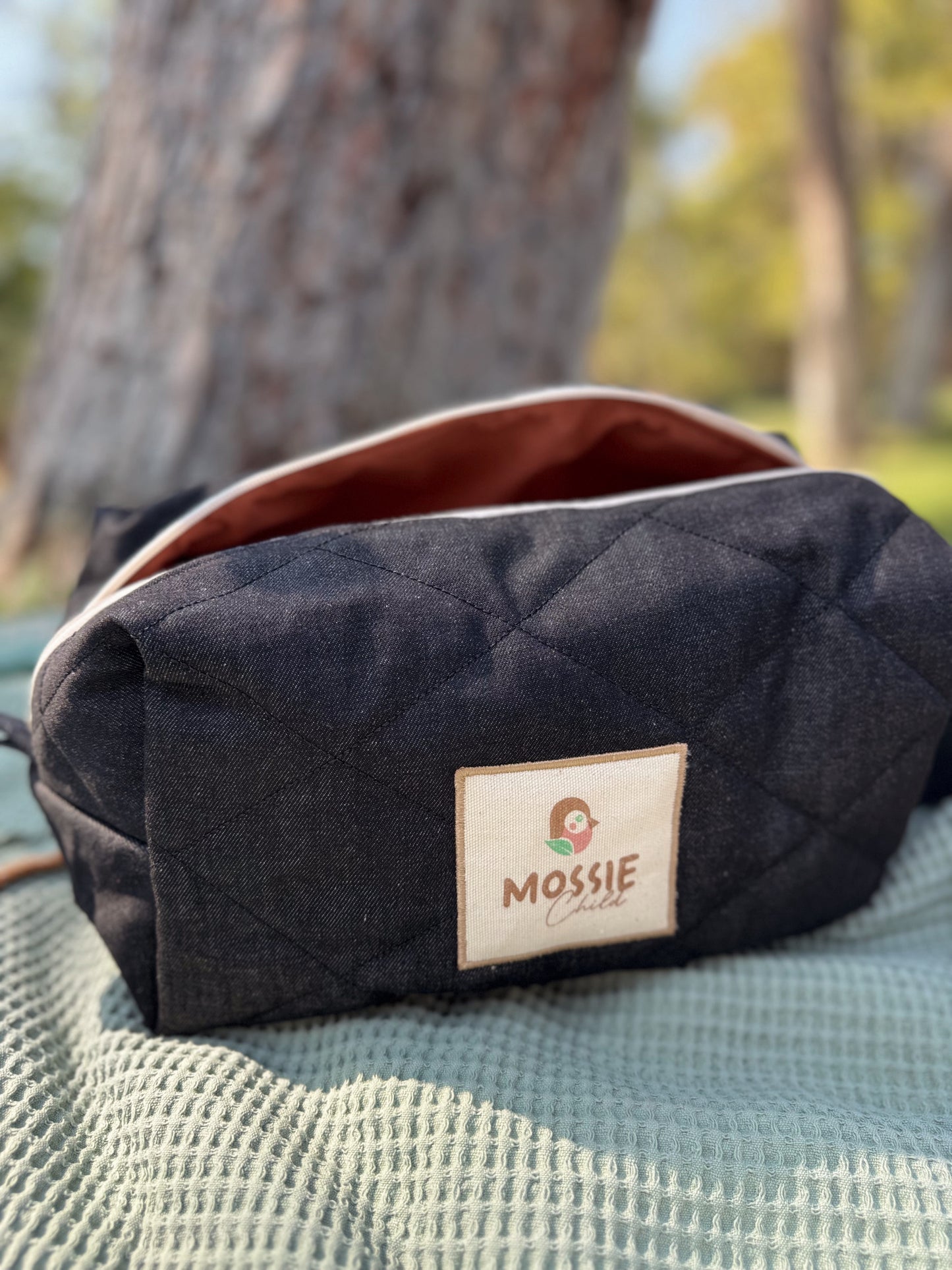 Denim Love Logo Clutch