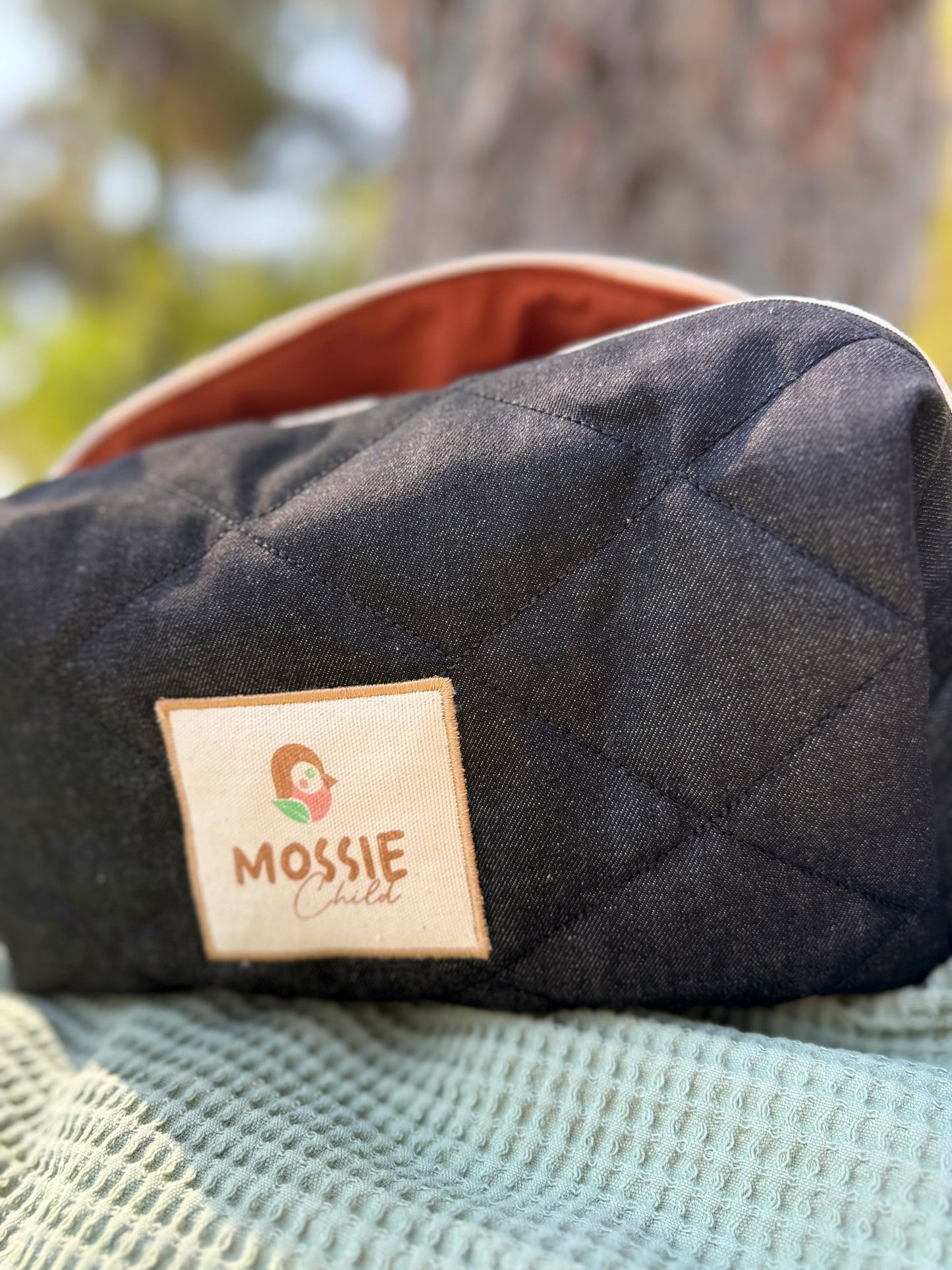 Denim Love Logo Clutch